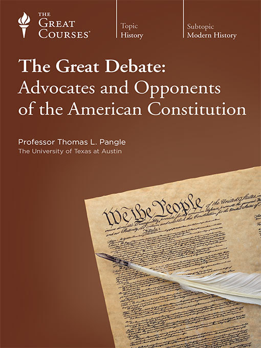 Title details for The Great Debate by Thomas Pangle - Wait list